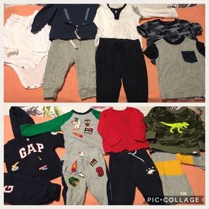 Baby Gap Boy's 12-18 month sweatpants/shirt bundle